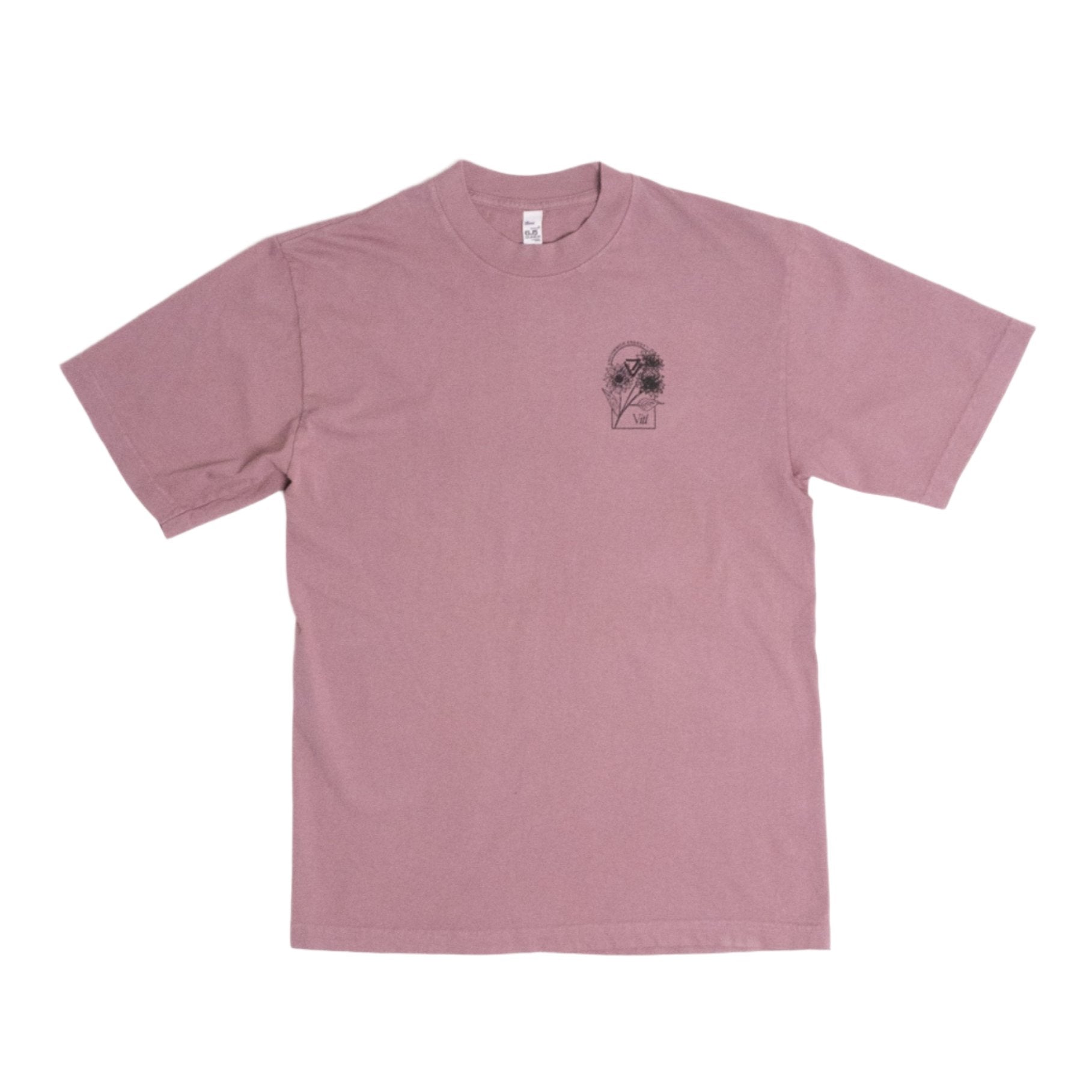 Classic Oversized "Growth" Mauve T-Shirt